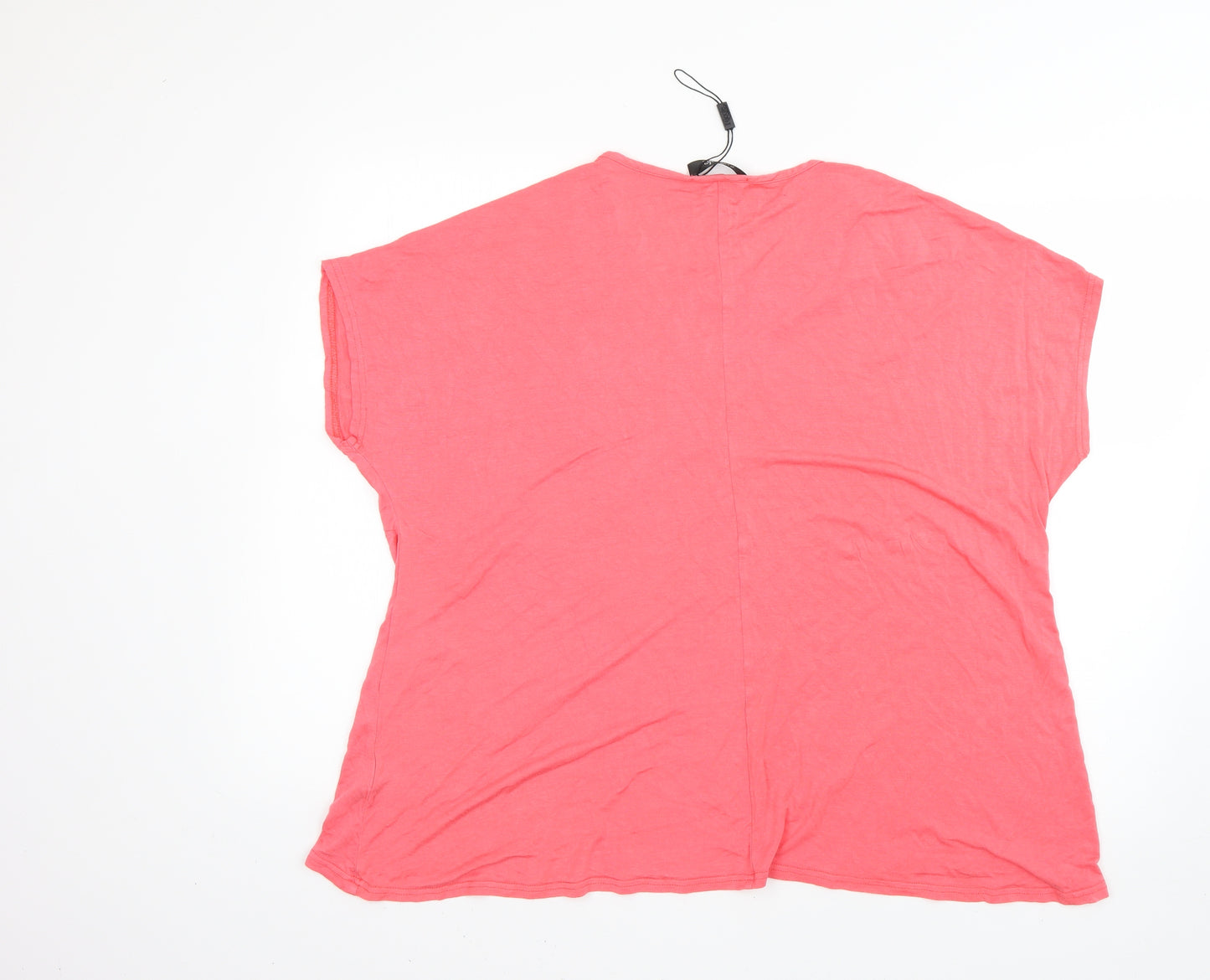 Nicole Womens Pink   Basic T-Shirt Size M