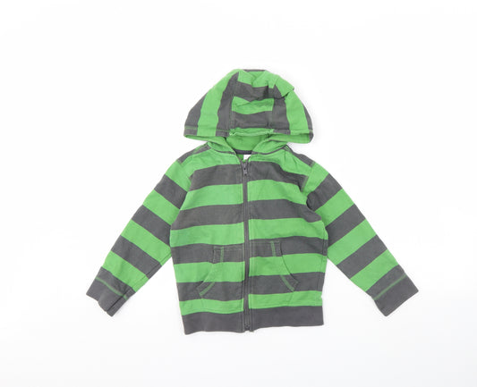 Urban Rascals Boys Green Striped  Jacket  Size 3 Years