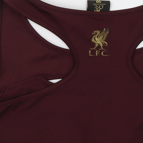 Liverpool FC Womens Purple   Cropped Tank Size 10