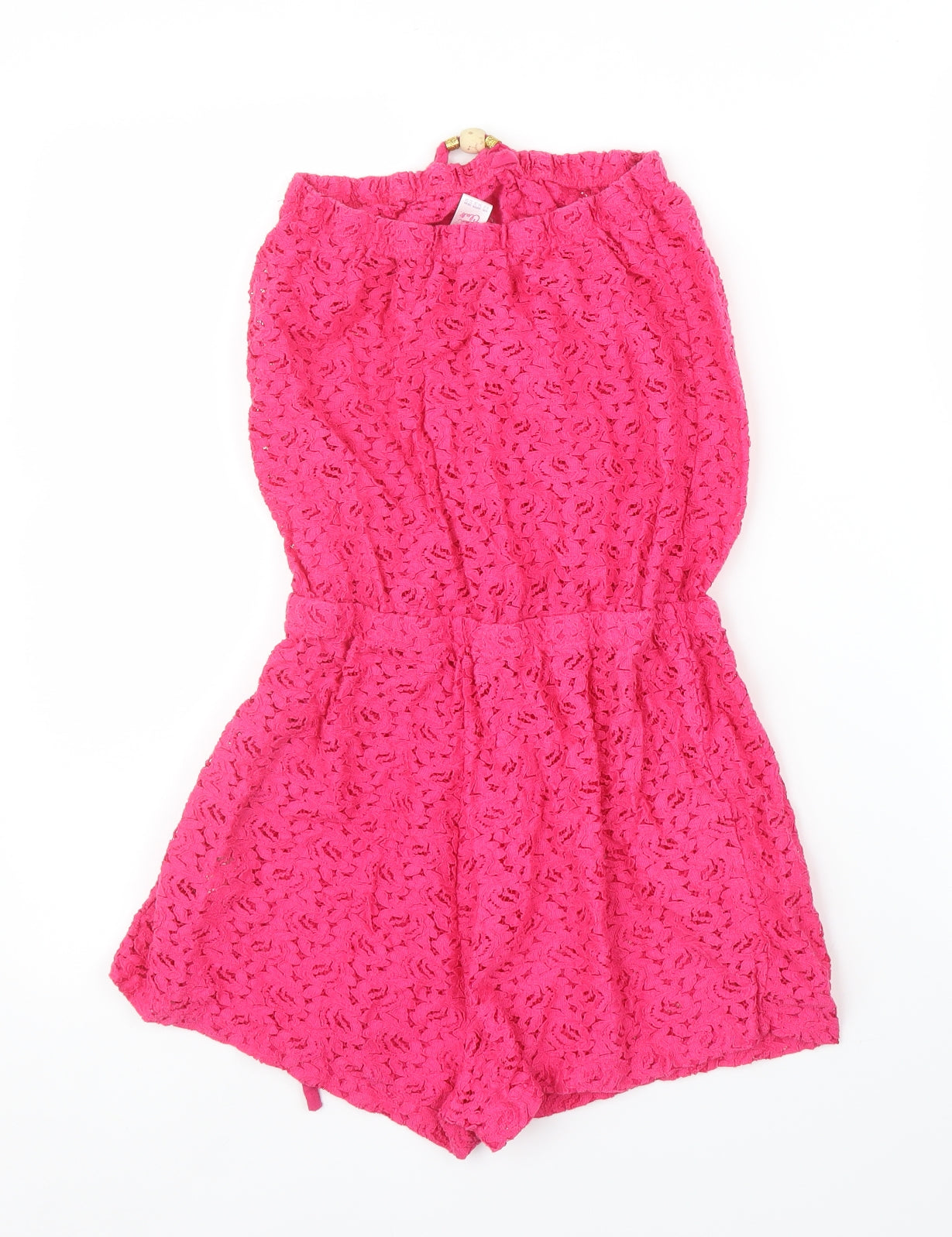 Primark Girls Pink Floral  Romper One-Piece Size 7 Years