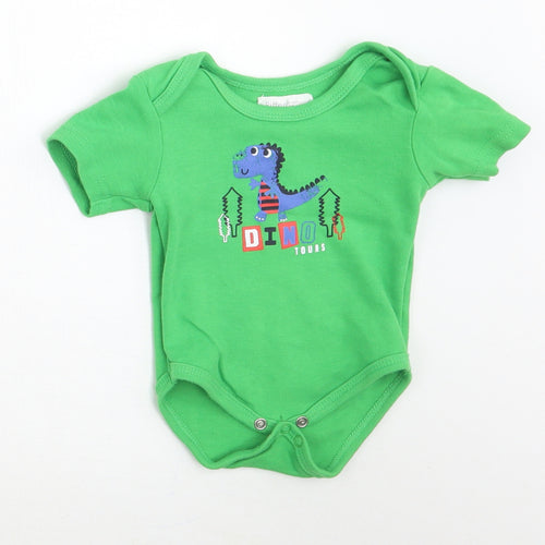 Pitter Patter Boys Green   Babygrow One-Piece Size 0-3 Months
