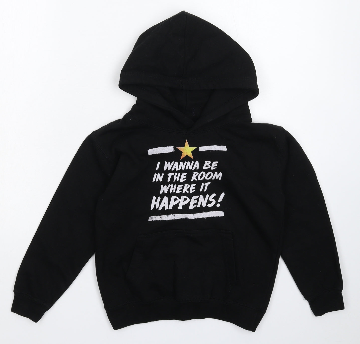 All We Do is Boys Black   Pullover Hoodie Size 7-8 Years
