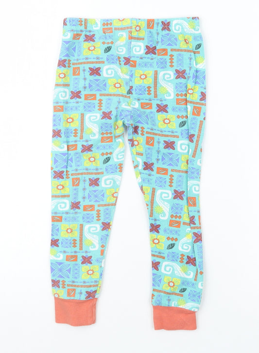 character.com Boys Blue Geometric   Pyjama Pants Size 4 Years
