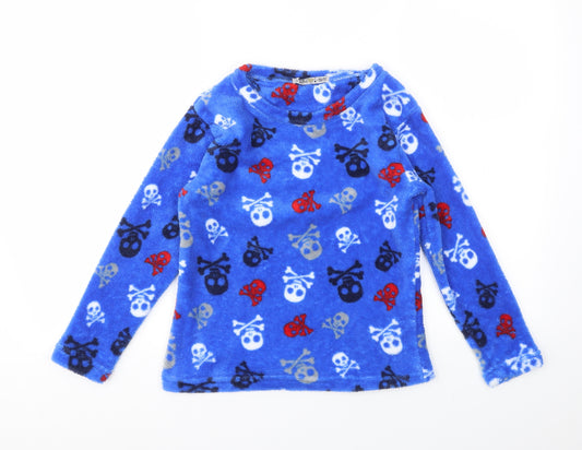 CHILL OUT Boys Blue Geometric   Pyjama Set Size 10-11 Years