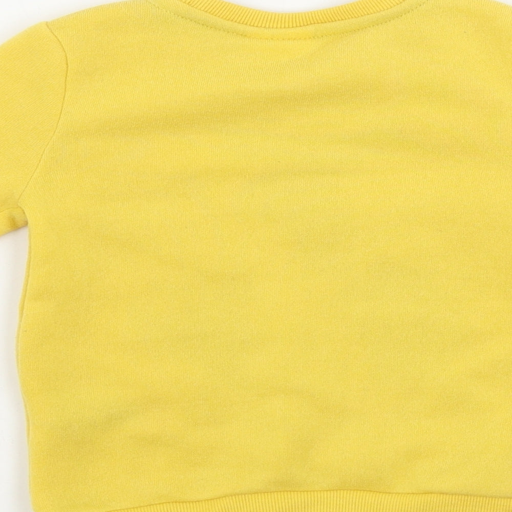 so cute Boys Yellow   Pullover Jumper Size 2-3 Years