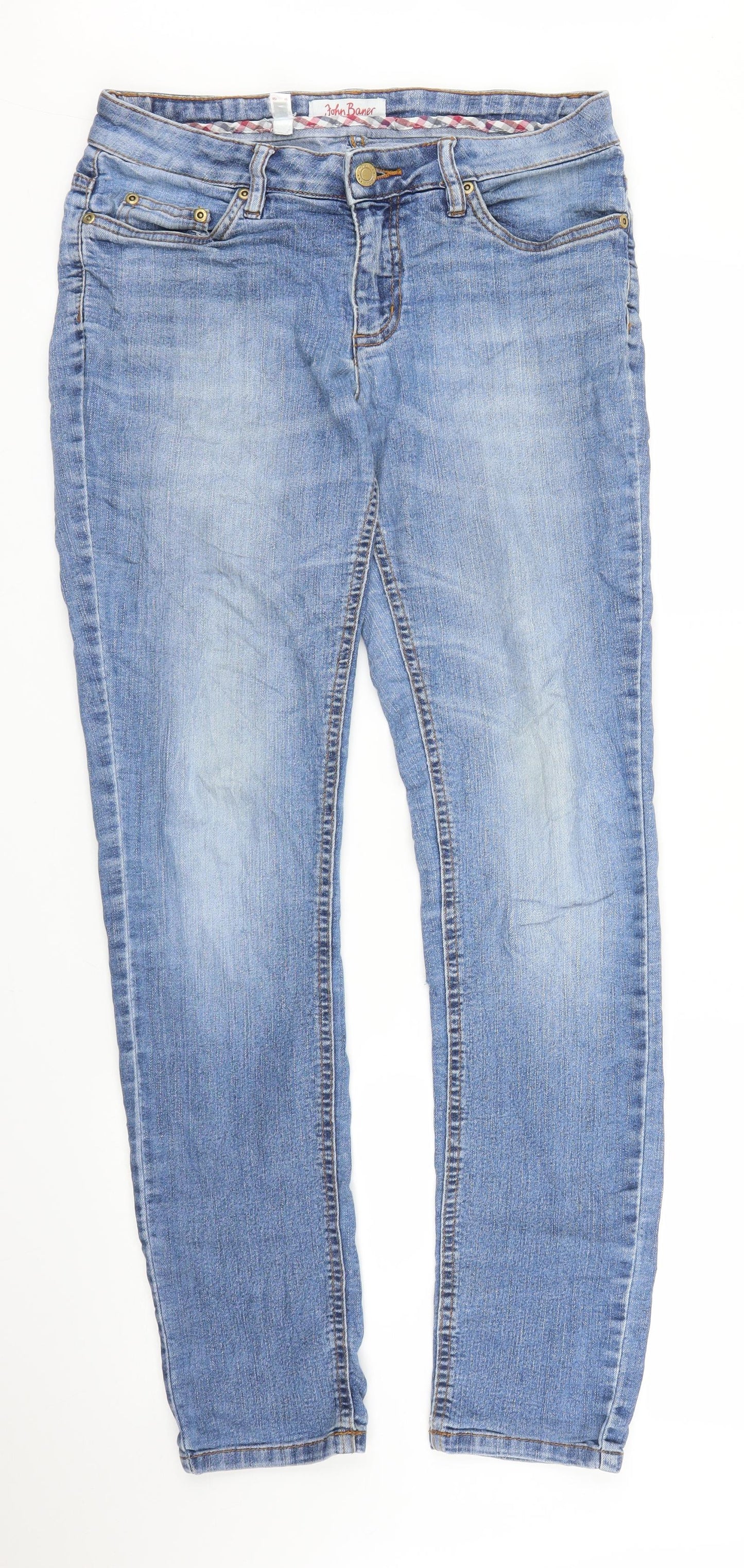John Baner Womens Blue  Denim Skinny Jeans Size 10 L30 in