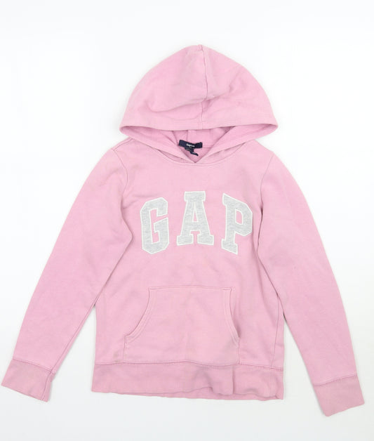Gap Girls Pink  Rayon Pullover Hoodie Size L