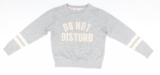 New Look Boys Grey   Pullover Jumper Size S  - Do Not Disturb