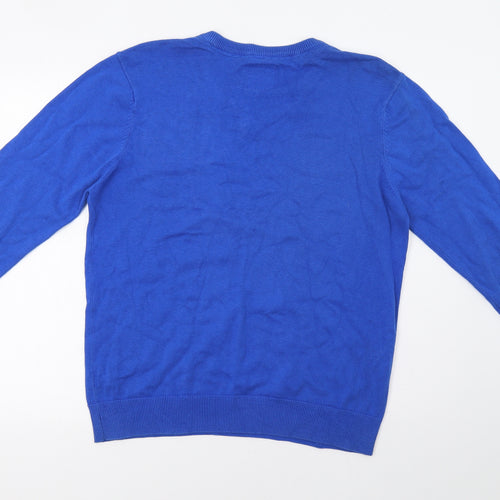 Ambrose Mens Blue   Pullover Jumper Size L