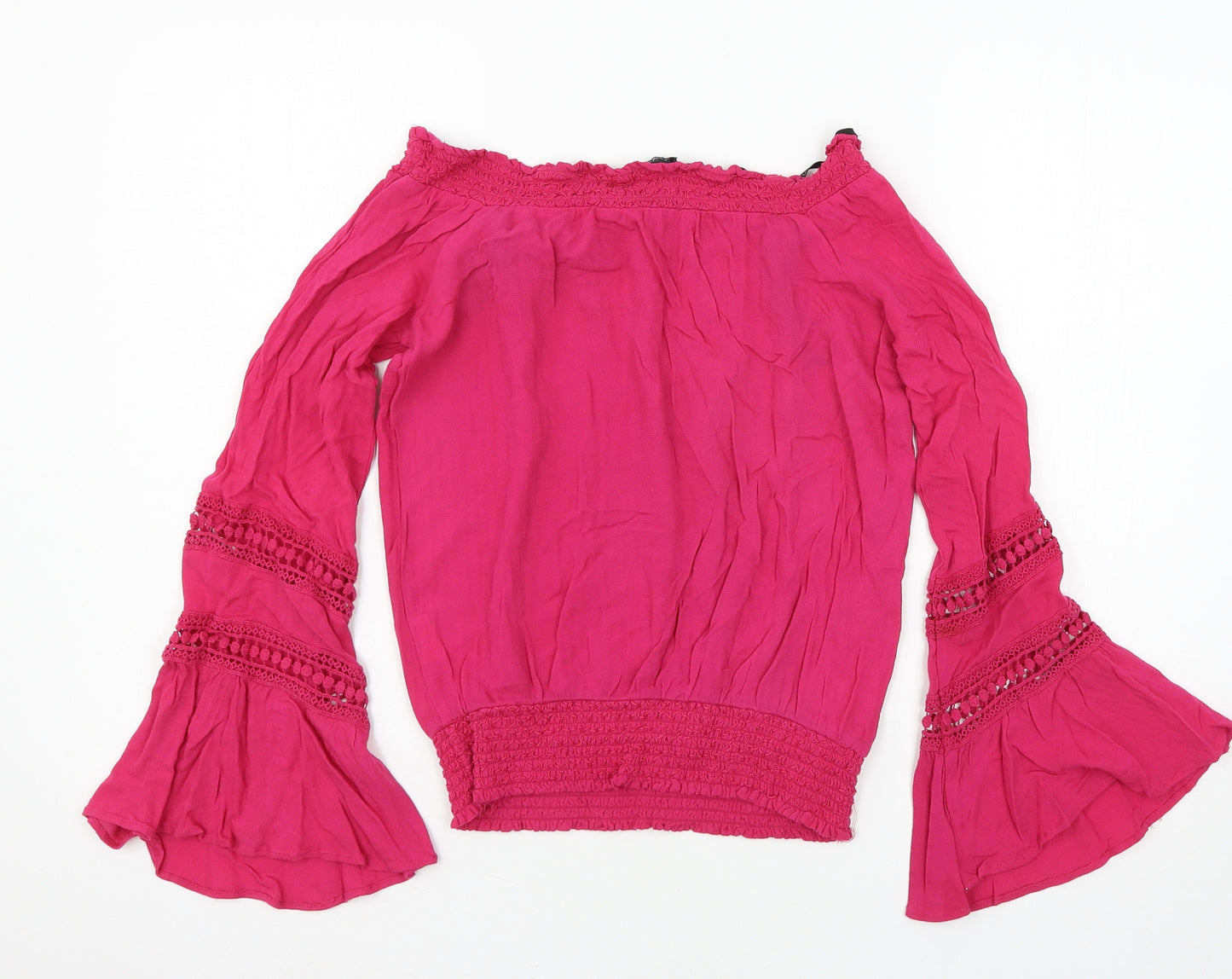 XOXO Womens Pink   Basic Blouse Size S