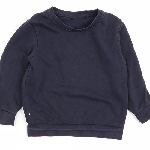 Asda George Boys Blue   Pullover Jumper Size 4-5 Years