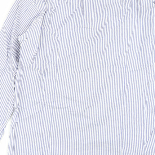 Selected Mens Multicoloured Striped   Dress Shirt Size L