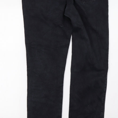 ELLE Womens Black   Straight Jeans Size 12 L32 in