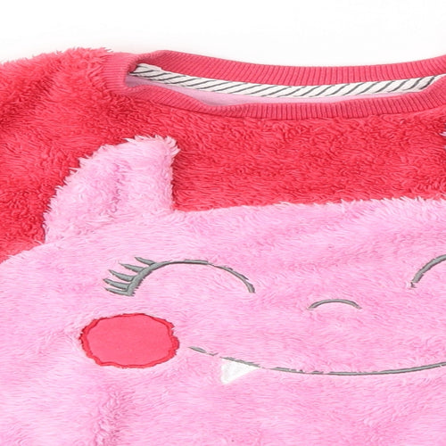 TU Girls Pink Solid  Top Pyjama Top Size 8-9 Years
