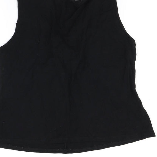 Basix Womens Black   Basic T-Shirt Size 16