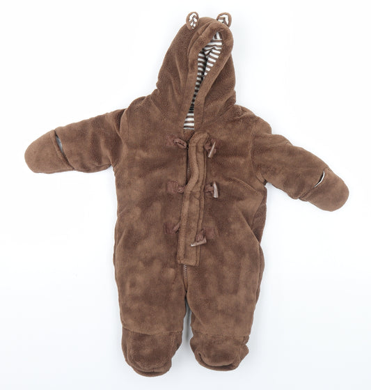 Cherokee Baby Brown   Babygrow One-Piece Size 3-6 Months