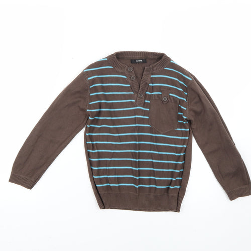 George Boys Multicoloured Striped  Pullover Jumper Size 4-5 Years
