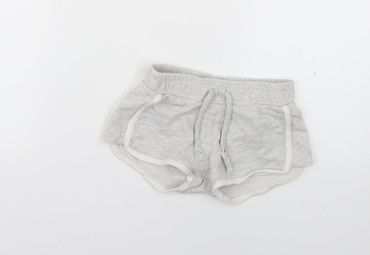 F&F Girls Grey   Cut-Off Shorts Size 4-5 Years