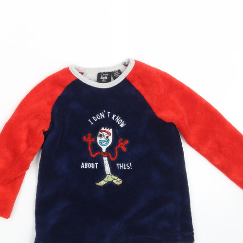 Primark Boys Blue  Knit Pullover Jumper Size 3-4 Years  - Toy Story 4