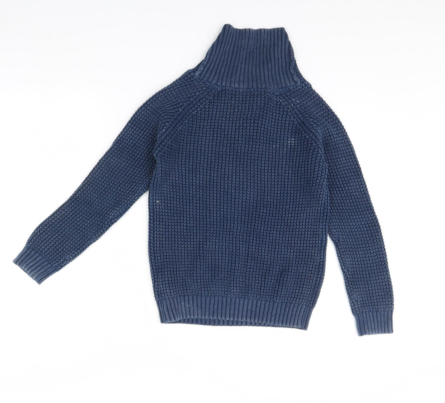 M&S Boys Blue   Henley Jumper Size 9 Years