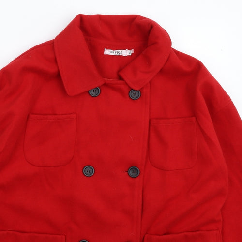 Nicole Womens Red   Jacket Coat Size XL