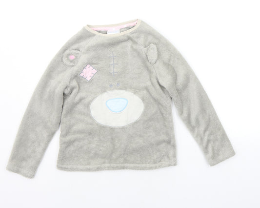 George Girls Grey Solid  Top Pyjama Top Size 8-9 Years  - Me To You