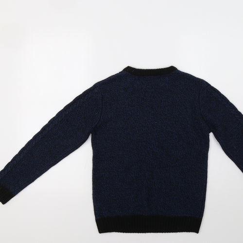 F&F Boys Blue   Pullover Jumper Size 11-12 Years