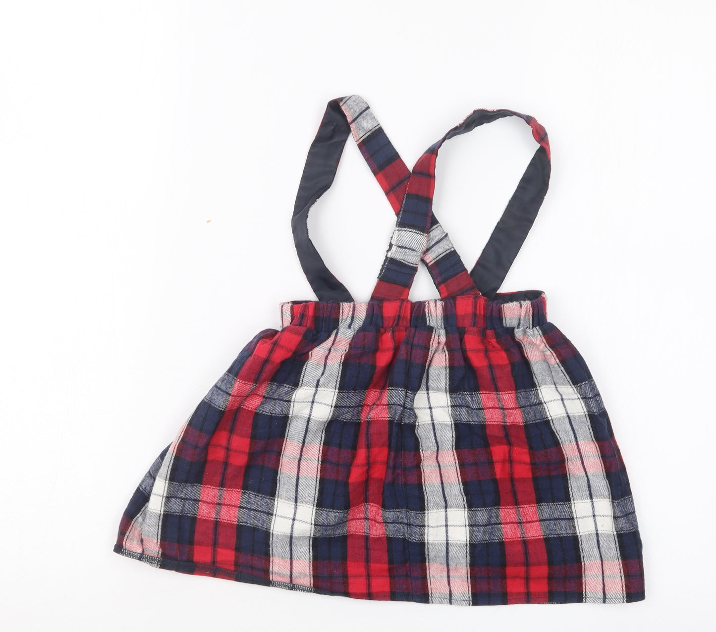 George Girls Red Check  A-Line Skirt Size 2-3 Years