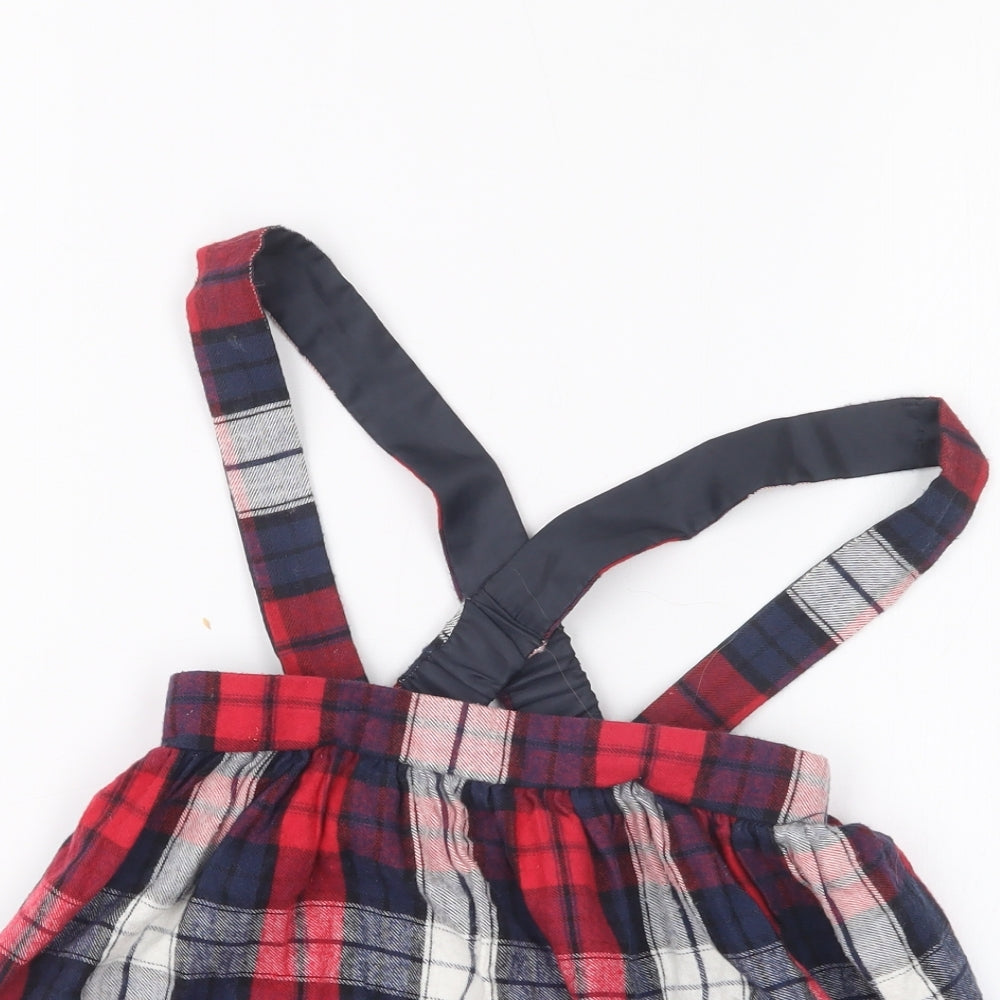 George Girls Red Check  A-Line Skirt Size 2-3 Years