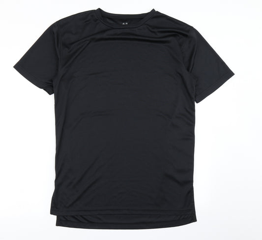 AA sportswear Mens Black   Basic T-Shirt Size L