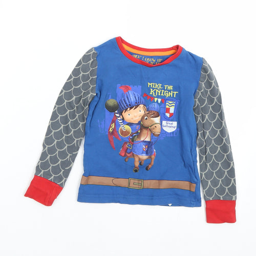 M&S Boys Blue    Pyjama Top Size 2-3 Years  - Mike the knight