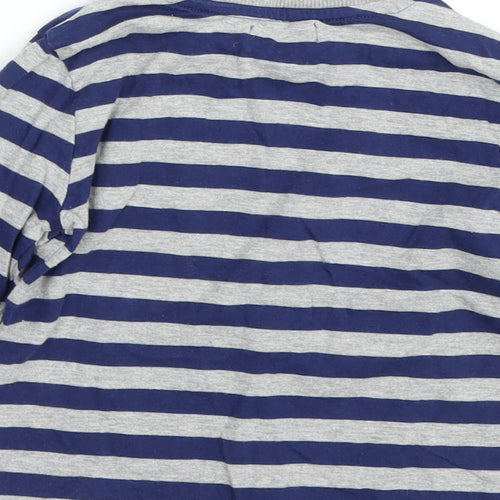 F&F Boys Blue Striped   Pyjama Top Size 2-3 Years