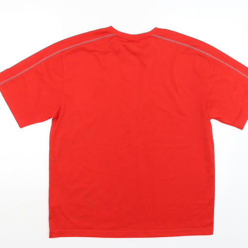 DOMYOS Mens Red   Basic T-Shirt Size L