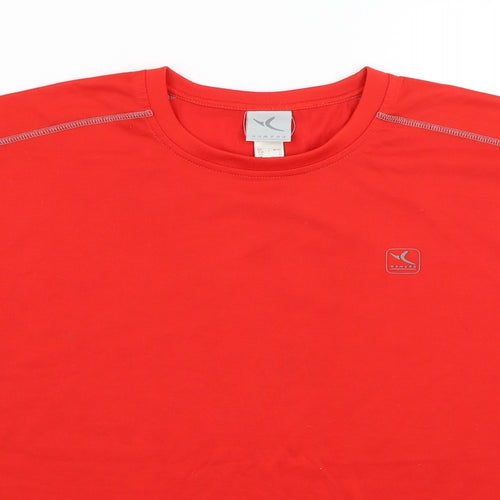 DOMYOS Mens Red   Basic T-Shirt Size L