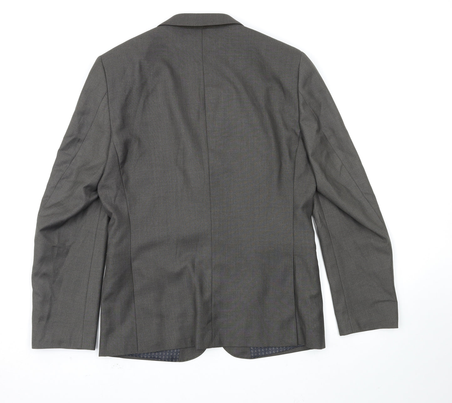 Ventuno Mens Grey Houndstooth  Jacket Blazer Size 40