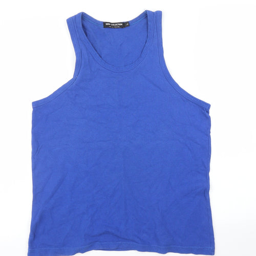 Collection Mens Blue   Basic Tank Size XL
