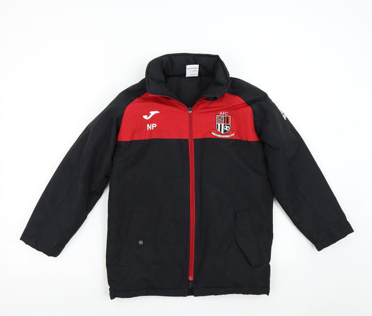 Joma Mens Black   Overcoat Coat Size 2XS  - Abbeytown Football Club 3XS