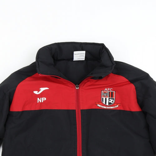 Joma Mens Black   Overcoat Coat Size 2XS  - Abbeytown Football Club 3XS