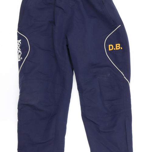 KooGar Mens Blue   Track Pants Trousers  L23 in - Cropped