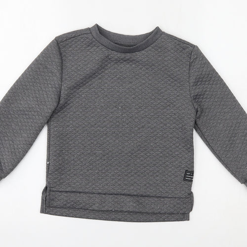 Primark Boys Grey   Pullover Jumper Size 5-6 Years