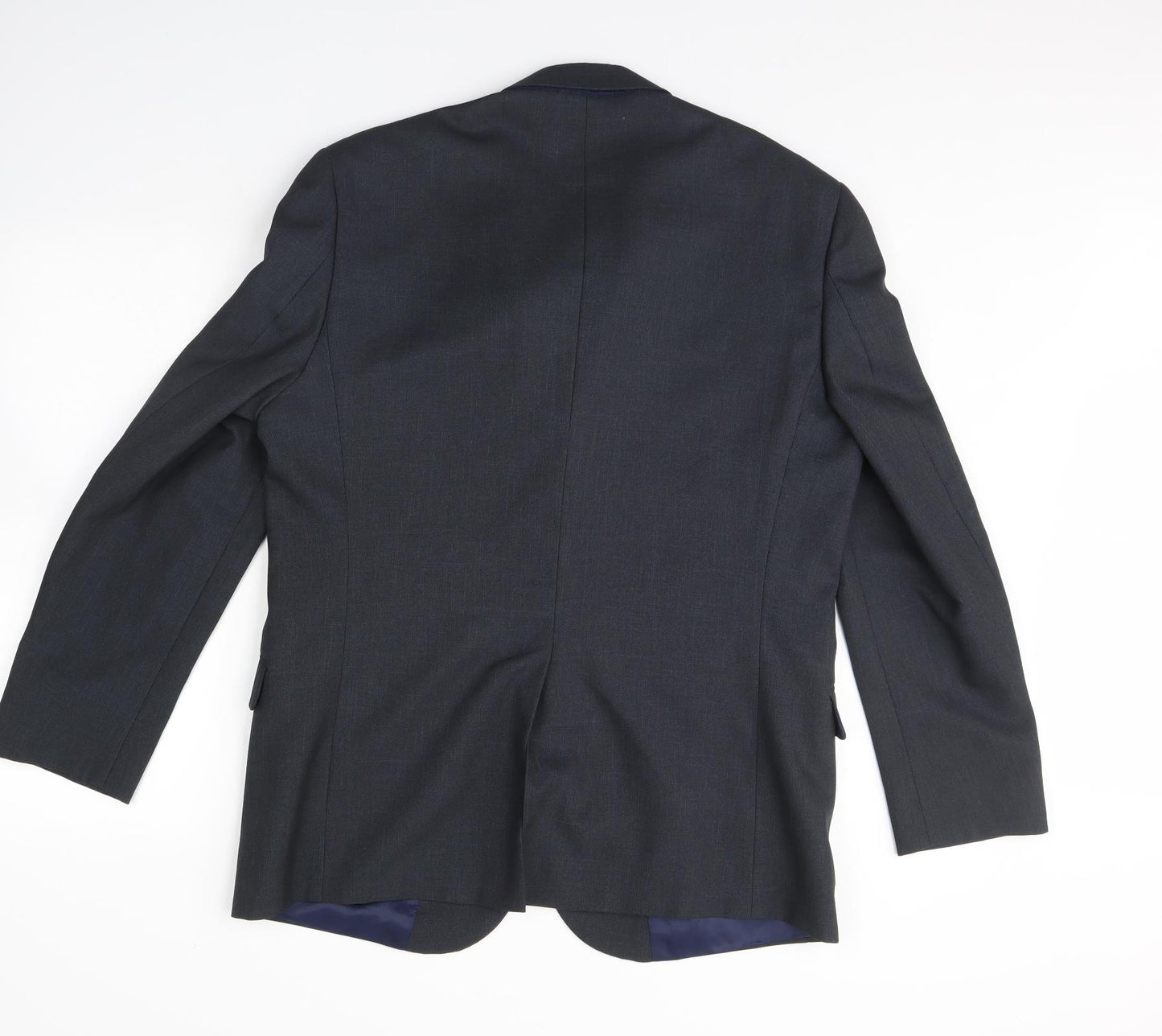 Preworn Mens Grey  Rayon Jacket Blazer Size 42  - Shoulder Pads
