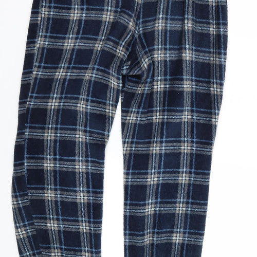 Hudson Mens Blue Plaid   Pyjama Pants Size L