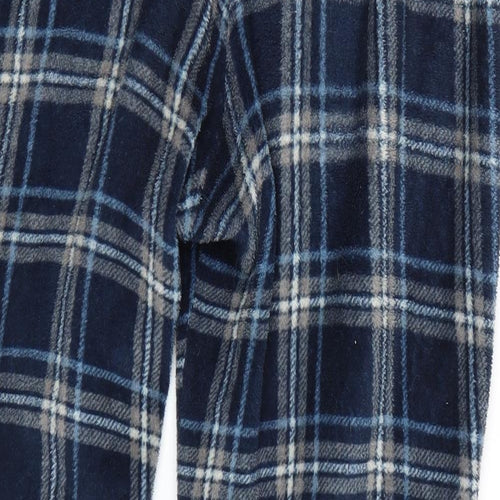 Hudson Mens Blue Plaid   Pyjama Pants Size L