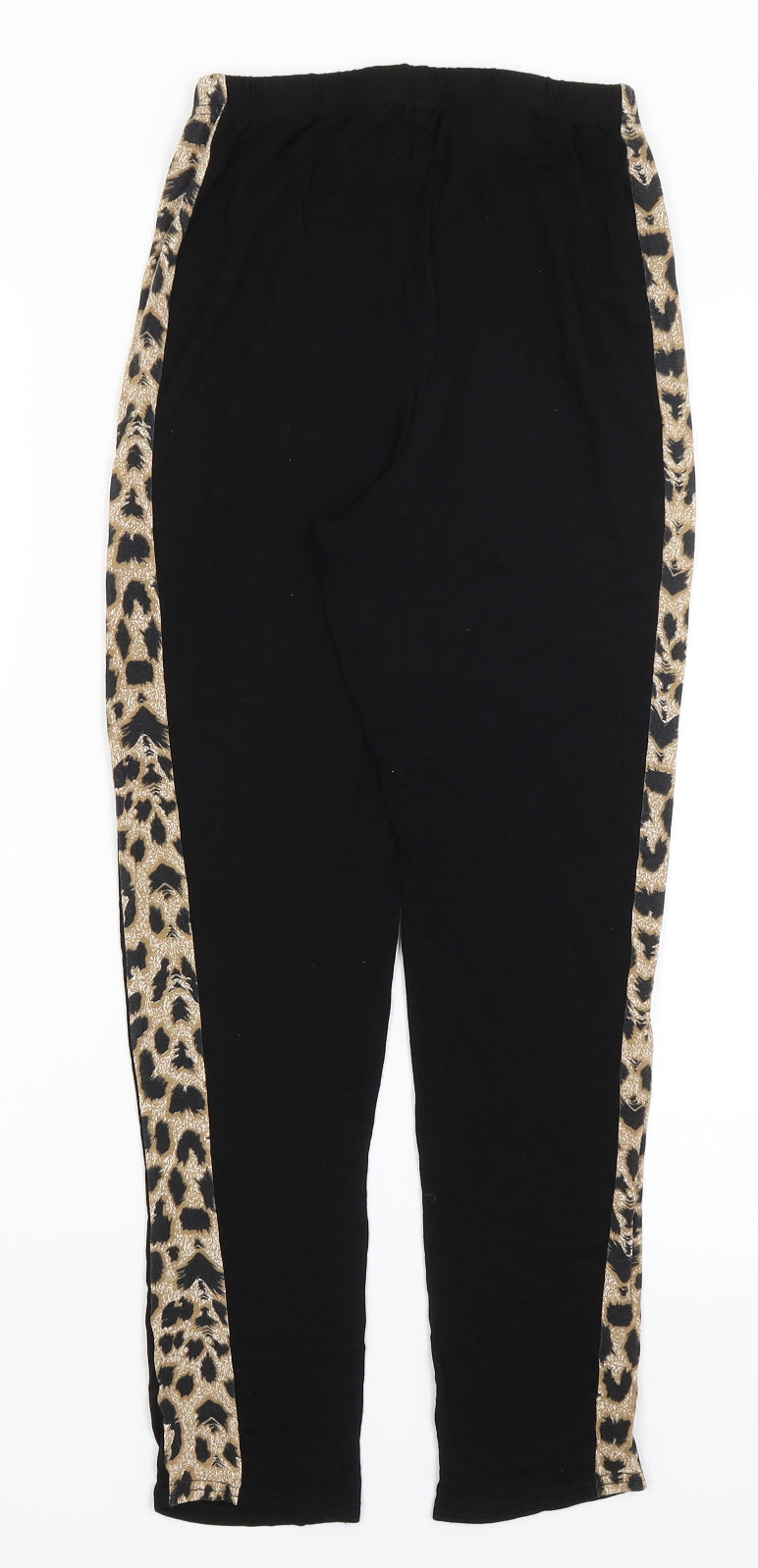 Boohoo Womens Black   Capri Leggings Size 10 L24 in