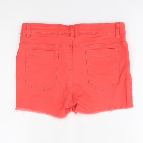 inextenso Girls Orange   Cut-Off Shorts Size 12 Years