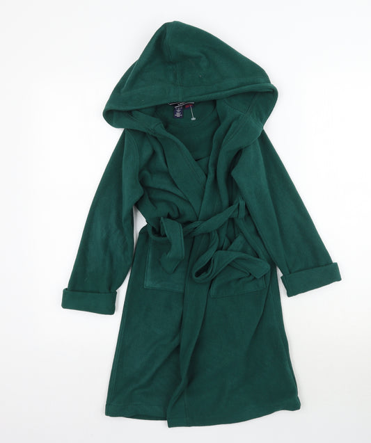 Lands' End Boys Green Solid   Robe Size 4 Years
