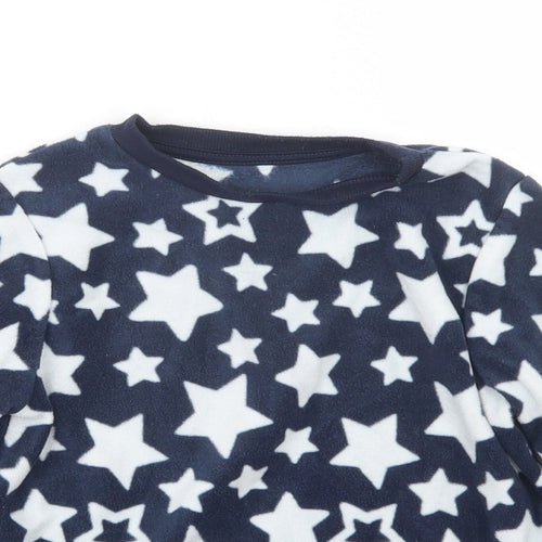F&F Boys Blue Geometric   Pyjama Top Size 5-6 Years