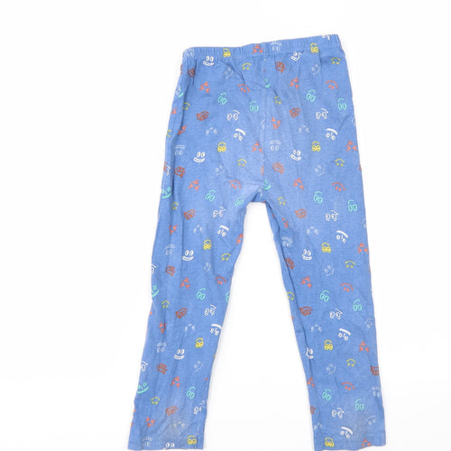 Primark Boys Blue Geometric  Jogger Trousers Size 3-4 Years