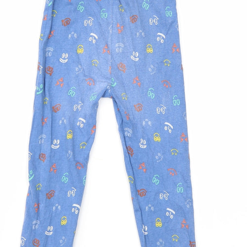 Primark Boys Blue Geometric  Jogger Trousers Size 3-4 Years