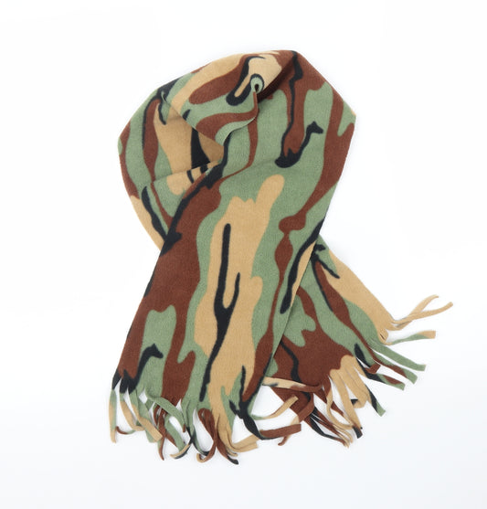 Preworn Mens Green Camouflage  Scarf  One Size